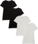 Amazon Essentials Womens Regular-Fit Short-Sleeve Crewneck T-Shirt, Multipacks