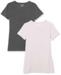 Amazon Essentials Womens Regular-Fit Short-Sleeve Crewneck T-Shirt, Multipacks (2-pack) – Size: M – £4.51 S&S
