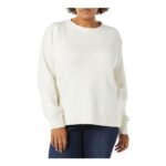 Amazon Essentials Womens Soft Touch Pleated Shoulder Crewneck Jumper Size XXL