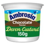 Ambrosia Chocolate Custard Dessert Snack Pot 150G – 4 for £2
