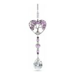 Amethyst Sun Catcher Crystal Tree of Life Window Decor