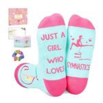 Amosking Gymnastics Gifts for Girls, Socks and Accessories