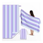 Anavasi Microfibre Beach Towel for Adults, 180x90cm, 100% Recycled