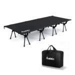Anbte 80cm Extra Wide Camping Cot, 200kg Capacity, Storage Bag