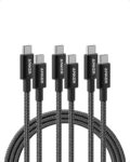 Anker USB C to USB C Cable, 100W Fast Charging Cable (3-Pack, 6 ft, Black) – Prime Members – Sold by AnkerDirect UK / FBA
