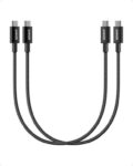Anker USB C to USB C Charger Cable, 60W (3A) New Nylon (1ft/0.3m 2-Pack) – Sold By Anker UK Store (Trader)