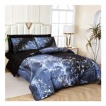 Aoaoaoway Black King Marble Comforter Set