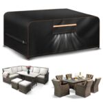 Aoretic Outdoor Garden Furniture Covers Waterproof with Air Vent 180x120x74CM 420D Oxford Fabric sold by GOLDEN SALT LIMITED /FBA