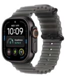 Apple Watch Ultra 4 GPS Cellular 49mm Black Titanium Case with Translucent Black Ocean Band – With Code