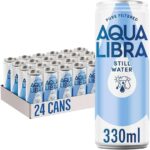 Aqua Libra Still Water, 330 ml, Pack of 24 Cans