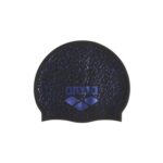 Arena Unisex Shine Silicone Swim Cap Durable Training Black/Plum