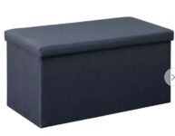 Argos Home Fabric Medium Storage Ottoman – Navy with code. Free C&C