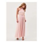 Arianna One-Shoulder Tulle Prom Dress Pink