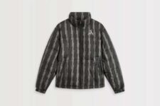 Arsenal Black Printed Cannon Puffer Jacket