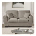 Artemis Home Arlington 2 Seater Brown Fabric Sofa