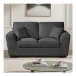Artemis Home Arlington 2 Seater Charcoal Grey Fabric Sofa