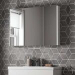 Artis White Gloss Triple Door Mirror Cabinet 900 x 650mm