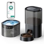 Automatic Cat Feeder and Water Dispenser, 2-in-1 Pet Feeder Automatic with Timer – Sold by BOFAMAOYI / FBA