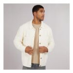 Avant Garde Avant Garde Mens Roan Brushed Cable Shacket off White