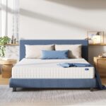 Avenco 9.8 Inch Super King Mattress 3 Zone Pocket Sprung Mattress 6FT Medium Firm with Breathable CertiPUR-US Foam, Skin-friendly OEKO-TEX Fabric 180x200x25cm, Firm