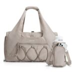 BAGSMART 25L Womens Gym Bag with Wet Shoes Compartment