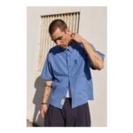 BDG Blue Mini Check Shirt