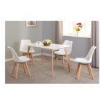 BEECH WOOD Table & 4 Chairs Set – Brand New Product