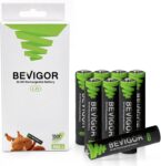 BEVIGOR AAA Rechargeable Batteries 1100mAh 8 Pack, Ni-MH 1.2V Precharged