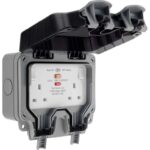 BG IP66 13A RCD Switched Socket 2 Gang (free C&C only)