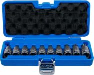 BGS 5097 Impact Bit Socket Set 12.5 mm (1/2) Drive T-Star (for Torx) T20 – T70 10 pcs.