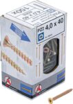 BGS DIY 88043 Multi-Purpose Screws Cross Slot PZ2 4.0 x 40 mm 150 pcs.