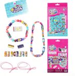 BHSTTNIXP Sticker Bracelet Set, 140 Mini Holographic Stickers & 2 Reusable Bracelets – DIY Friendship Bracelet Kit for Girls Ages 6-12, Perfect Birthday & School Prize