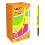 BIC Highlighter Grip Neon Pastel Pens with Chiselled Nib 18