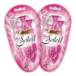 BIC Miss Soleil Disposable Razors for Women, 3-Blade, Pink 8-Pack – £3.60 S&S