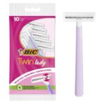 BIC Twin Lady Disposable Razors for Women, 2 Blade, Pastel Colours, Pack 10£2.20 S&S