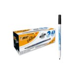 BIC Velleda Whiteboard Markers, Fine Bullet Tip, Black, Box 24 – £8.72 S&S