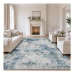 BRO Washable Living Room Rug 200x300cm, Blue
