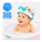 Baby Dinosaur Shower Cap for Kids Adjustable Waterproof Bath Hat