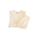 Baby Girls Lemon Broderie T-Shirt and Shorts Set