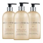 Baylis & Harding Signature Luxury Hand Wash 500ml 3 Pack, Jojoba, Vanilla & Almond Oil, Vegan Friendly, Made in UK