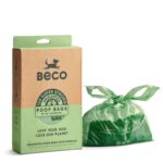 Beco Dog Poo Bags, 94% Recycled Plastic, Unscented Tie Handles, 120 Bags