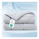 Bedsure Cooling Double Duvet, Coverless Quilt, Grey 200x200cm