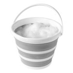 Beldray 10L Collapsible Bucket, Sturdy Handle, Grey