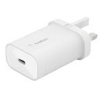 Belkin BoostCharge 25W Wall Charger with PPS, USB Plug with USB-C Power Delivery, Fast Travel USB Charger