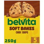 Belvita Breakfast Soft Bakes Chocolate Filled Cereal Snack Bars Pack 5 x 50g – Clubcard Price