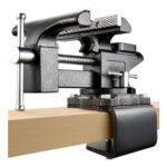 Bench Vise 6 in Heavy-Duty Dual Clamp/Bolt-on 270 Swivel Base