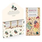 Bennetto Orange Chilli Dark Chocolate, 60% Cocoa, Organic, Fairtrade, 6x80g