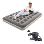 Bestway Premium Camping Double Airbed with Handheld Electric Pump