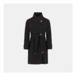 Biba Womens Billie Belted Long Sleeve Mid-Length Overcoat