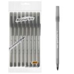 Bic Round Stic Ball Pens Black x8